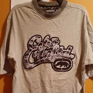 Ecko Unltd T-shirt Size L Grey/Dark Grey Army Patt